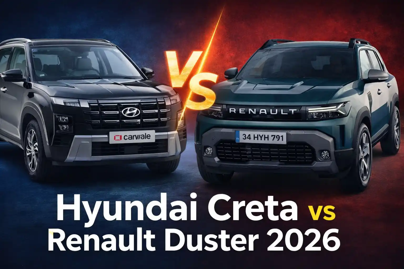 Hyundai Creta vs Renault Duster 2026