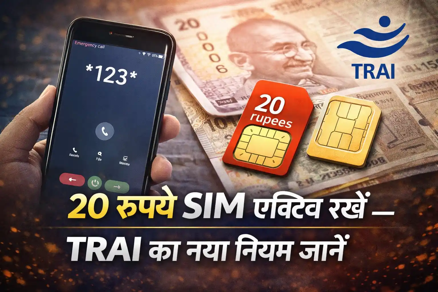 20Rs SIM Activation Recharge