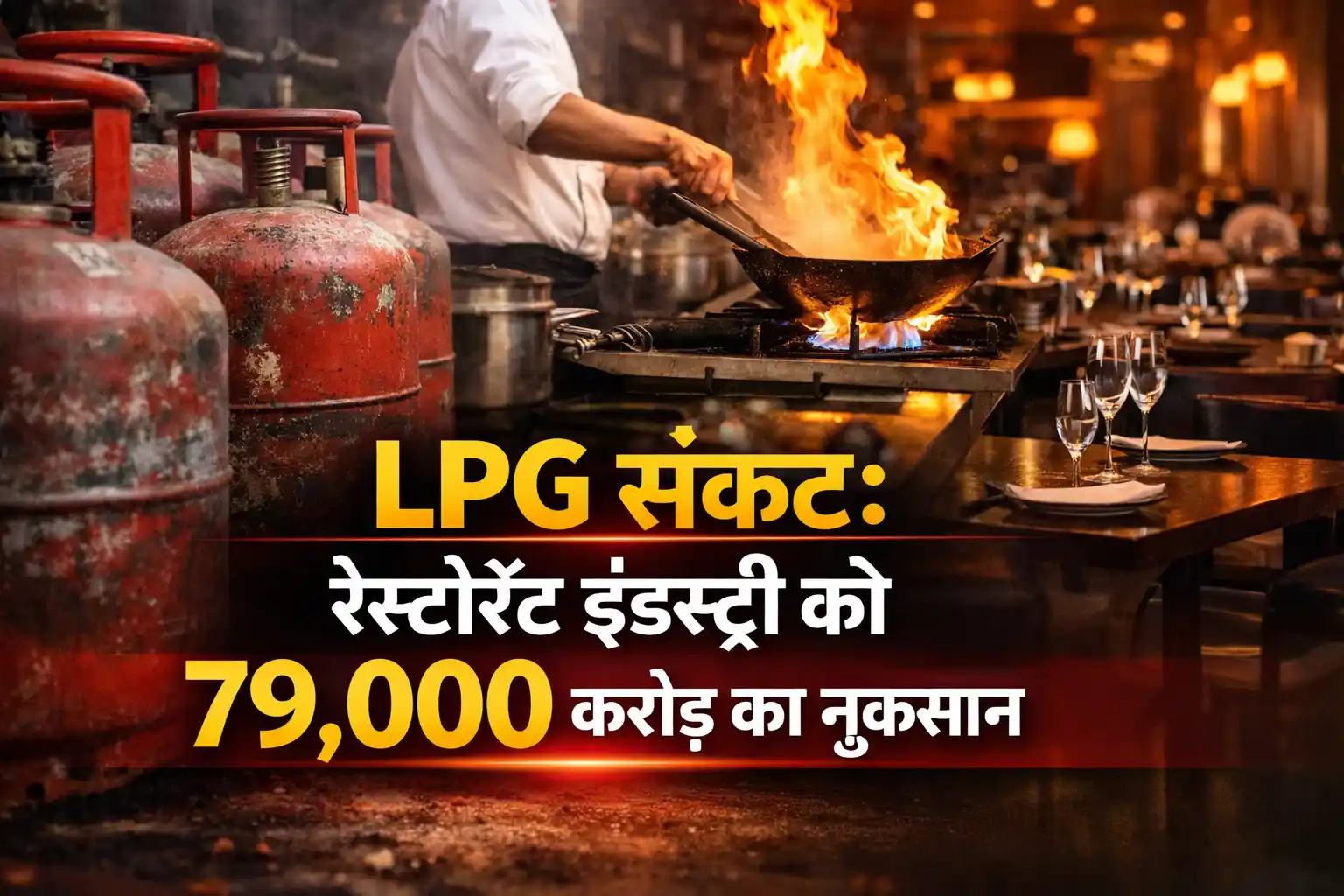 LPG संकट रेस्टोरेंट इंडस्ट्री को 79,000 करोड़ का झटका
