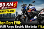 Oben Rorr EVO: 180 KM Range Electric Bike Under ₹1 Lakh